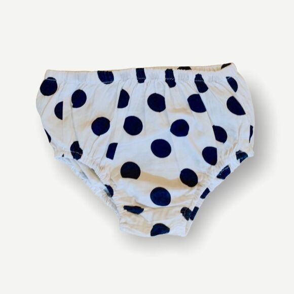 NEWNESS | Navy | Spanish Polka Dot Dress with Red Bows - Picture 7 of 8